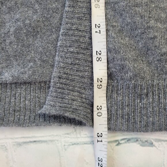 Halogen women’s dark gray one size open front oversized sweater shrug cardigan - Picture 4 of 12